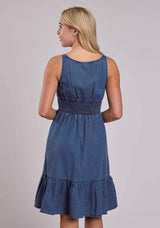 Roper Womens Sleeveless Dress Pullover Dk Denim Tank Dressr Western Dress - Roper - Flyclothing LLC