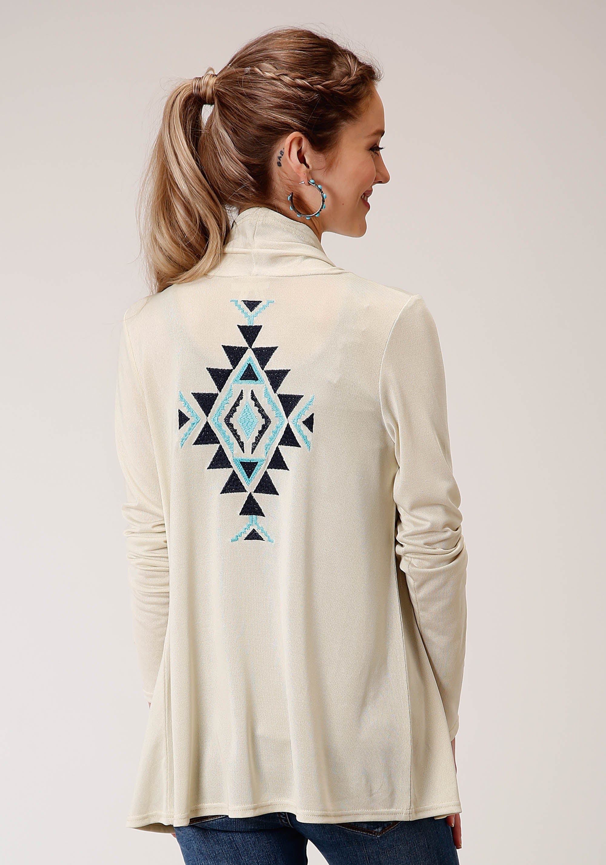 Roper Womens Knit Cardigan Sweater - Roper