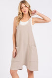 Mittoshop Scoop Neck Spaghetti Strap Overalls with Pockets - Trendsi