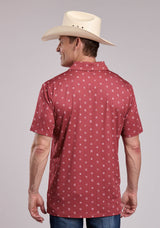 Mens Roper Western Icon Print Short Sleeve Shirt