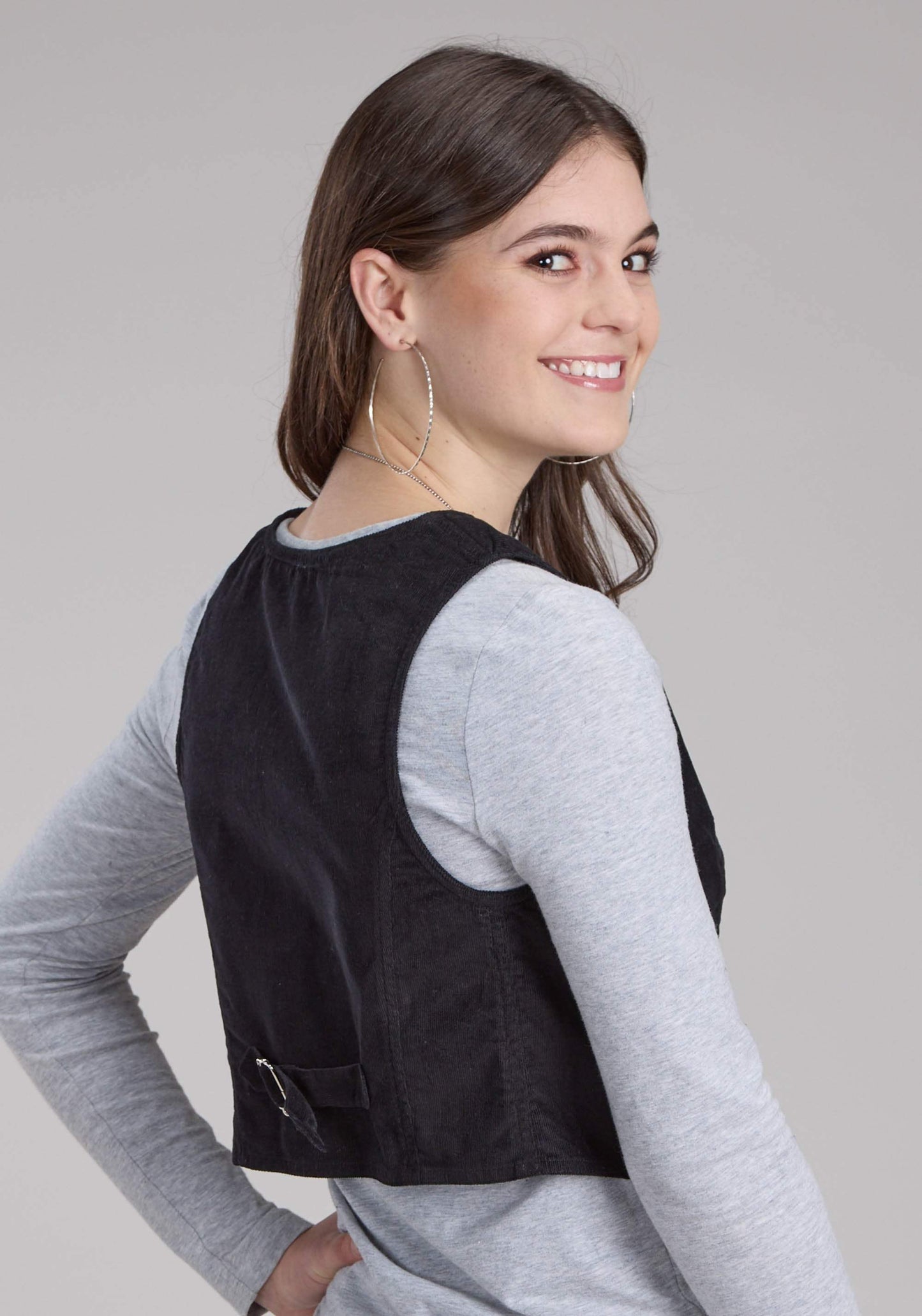 Roper Womens Cotton Corduroy Mini Button Vest - Roper - Flyclothing LLC