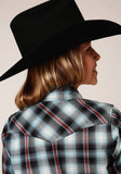 Roper Girls Long Sleeve Snap Dusk Dobby Western Shirt - Roper