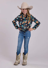 Girls Roper Hawaiian Print Long Sleeve Shirt - Roper - Flyclothing LLC
