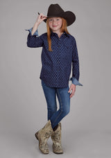 Roper Girls Aztecs Print Long Sleeve Snap Western Shirt - Roper - Flyclothing LLC