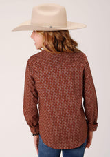 Roper Girls Long Sleeve Snap Arrow Geo Western Shirt - Roper - Flyclothing LLC
