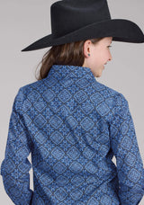 Roper Girls Saphire Ornamental Long Sleeve Snap Western Shirt - Roper - Flyclothing LLC