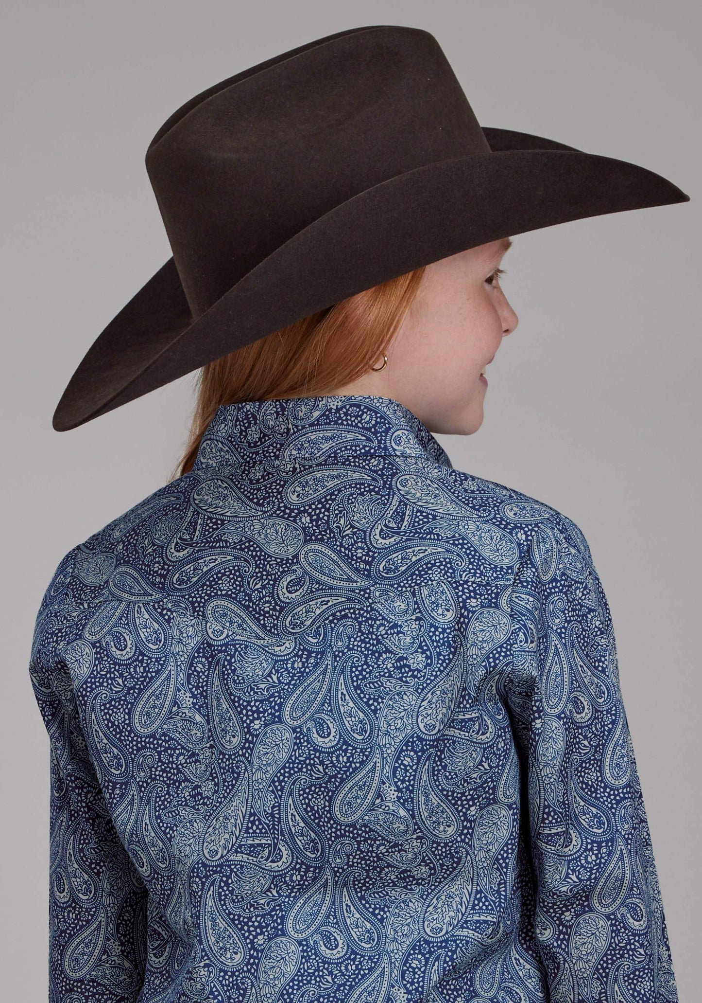 Roper Girls River Paisley Long Sleeve Button Western Shirt - Roper - Flyclothing LLC