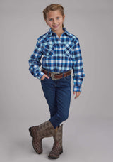 Roper Girls Unlined Flannel Shirt Long Sleeve Snap Western Shirt - Roper - Flyclothing LLC