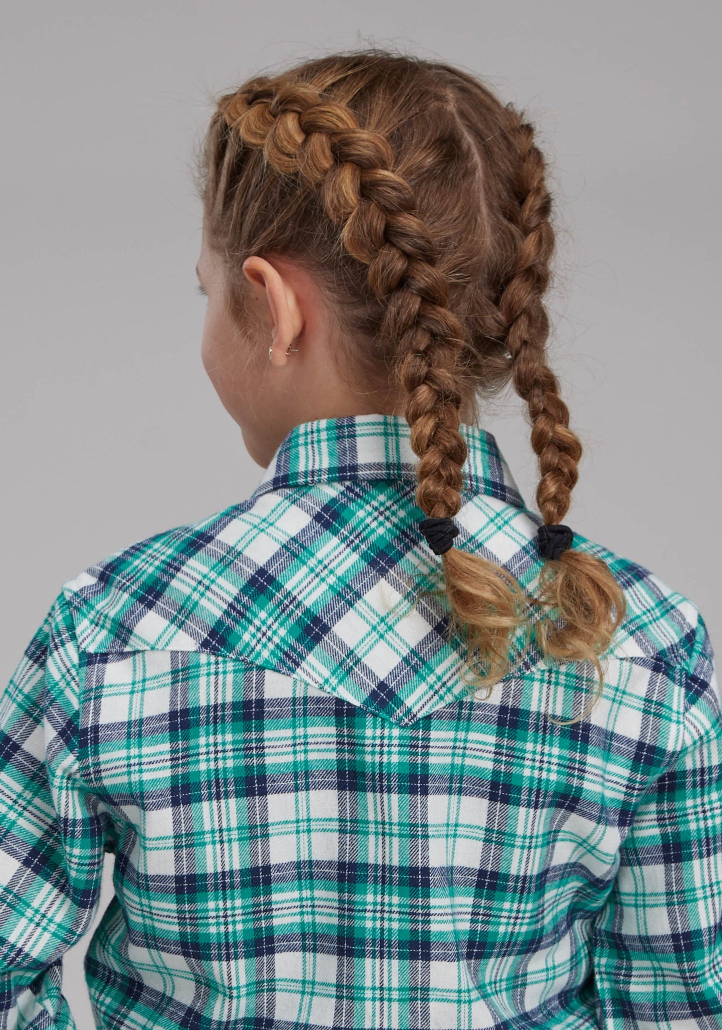 Roper Girls Unlined Flannel Shirt Long Sleeve Snap Western Shirt