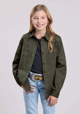 Roper Girls Long Sleeve Button Pigment Dyed Ls Western Blouse Western Shirt - Roper - Flyclothing LLC