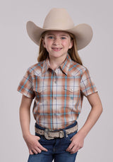 Girls Roper Saltillo Plaid Short Sleeve Shirt
