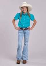 Girls Roper Solid Cotton Western Blouse - Roper - Flyclothing LLC