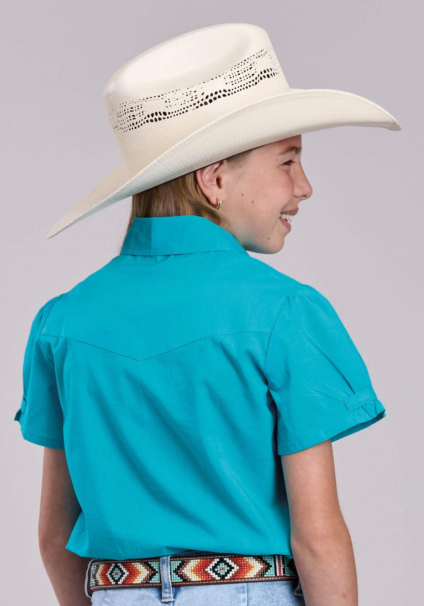 Girls Roper Solid Cotton Western Blouse - Roper - Flyclothing LLC