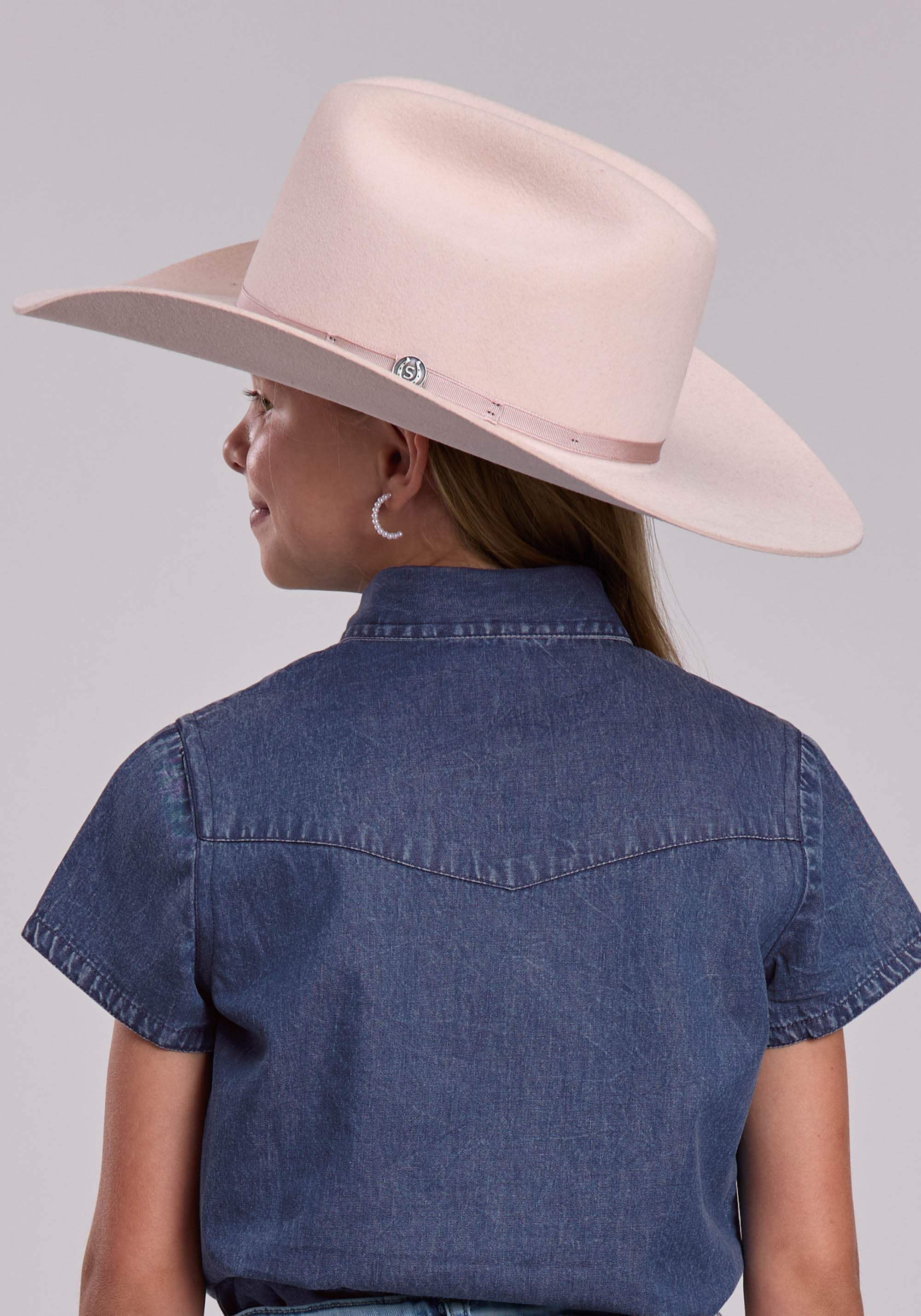 Girls Roper Dark Blue Denim Western Blouse - Roper - Flyclothing LLC
