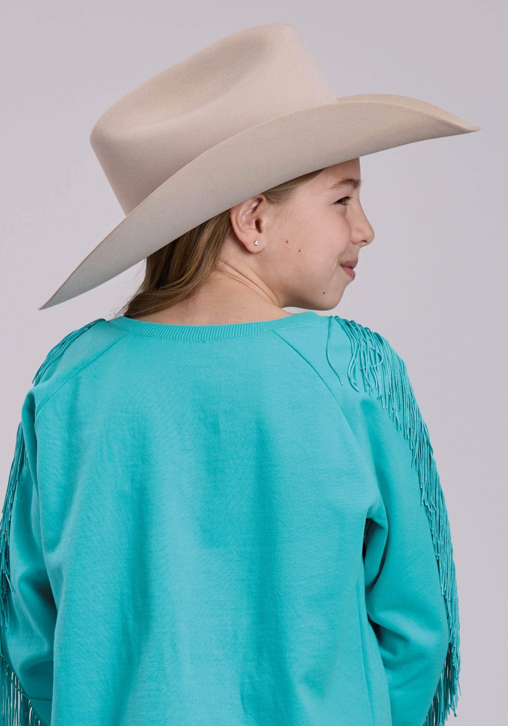 Roper Girls Long Sleeve Pullover Cotton Fleece Sweatshirt Western Shirt - Roper - Flyclothing LLC