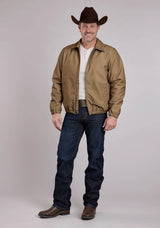 Mens Jacket Zipper Canvas Zip Front Western Jacket - ROPER - Flyclothing LLC