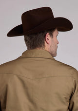 Mens Jacket Zipper Canvas Zip Front Western Jacket - ROPER - Flyclothing LLC