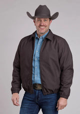 Mens Jacket Zipper Canvas Zip Front Western Jacket - ROPER - Flyclothing LLC