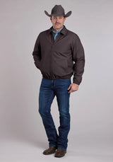 Mens Jacket Zipper Canvas Zip Front Western Jacket - ROPER - Flyclothing LLC