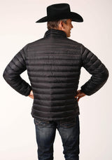 Roper Mens Black Nylon Down Proof Coated Jacket - Roper - Flyclothing LLC