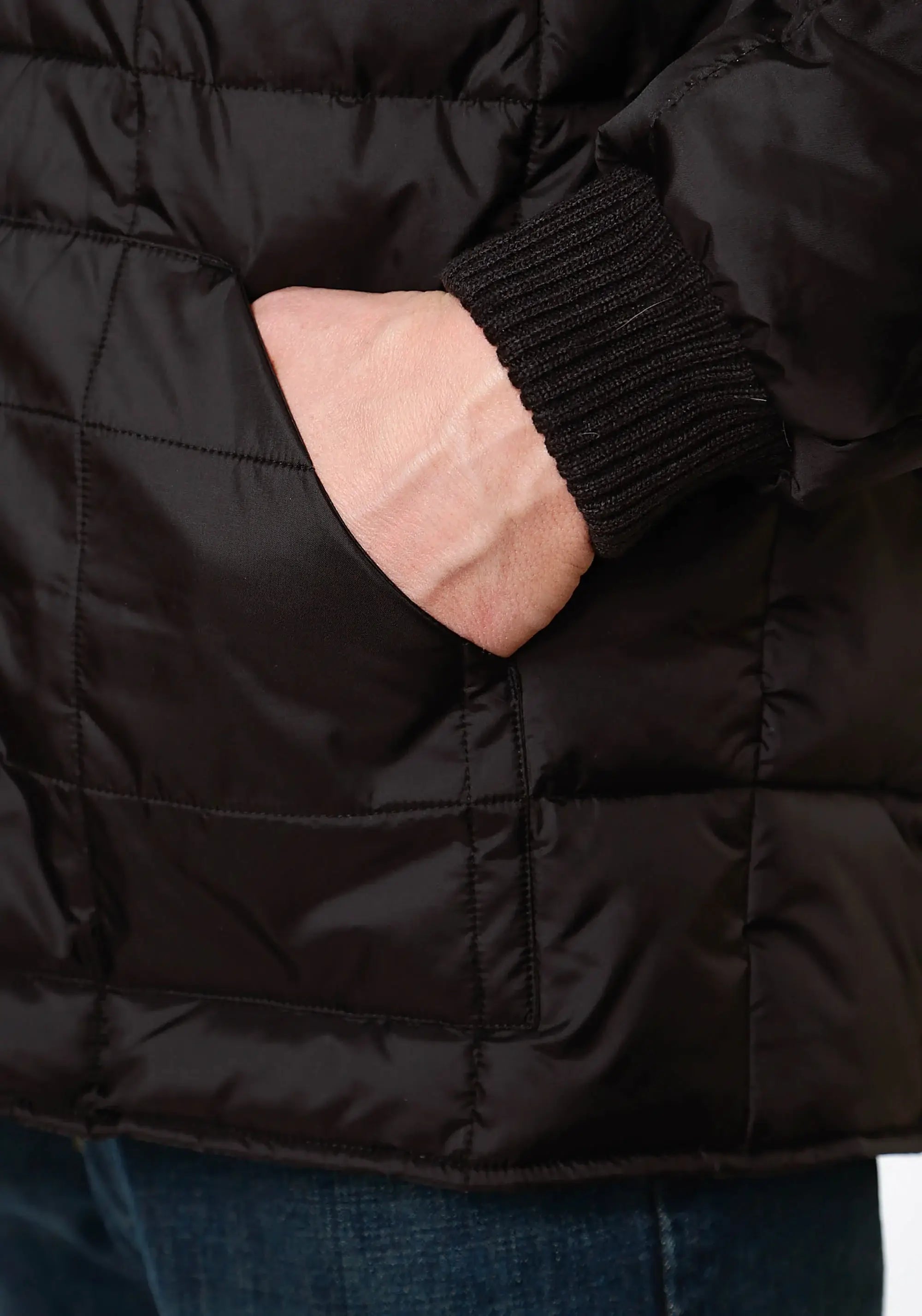 Mens Black Poly-Filled Jacket - ROPER - Flyclothing LLC