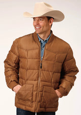 Mens Caramel Men's Jacket - ROPER - Flyclothing LLC