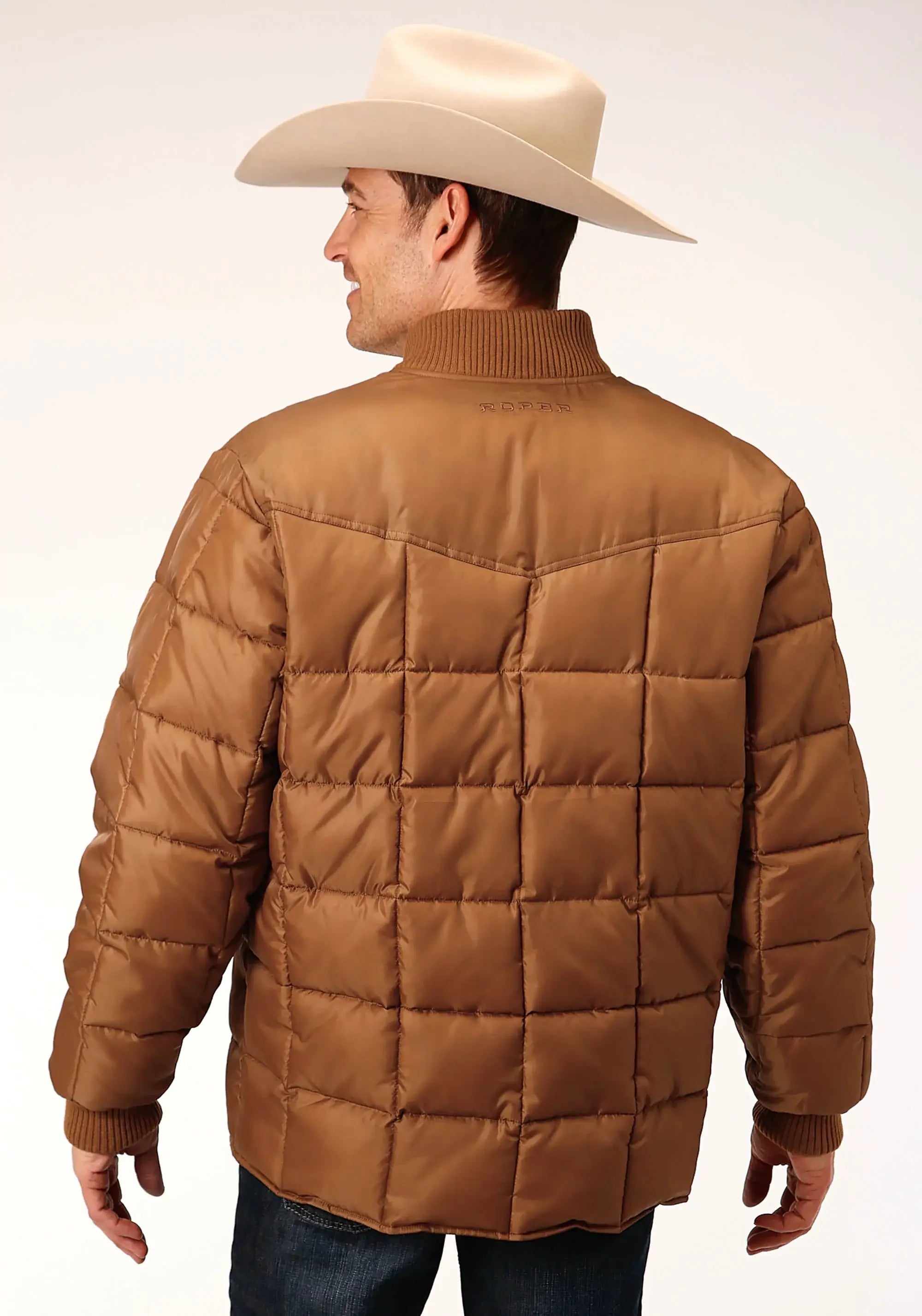Mens Caramel Men's Jacket - ROPER - Flyclothing LLC