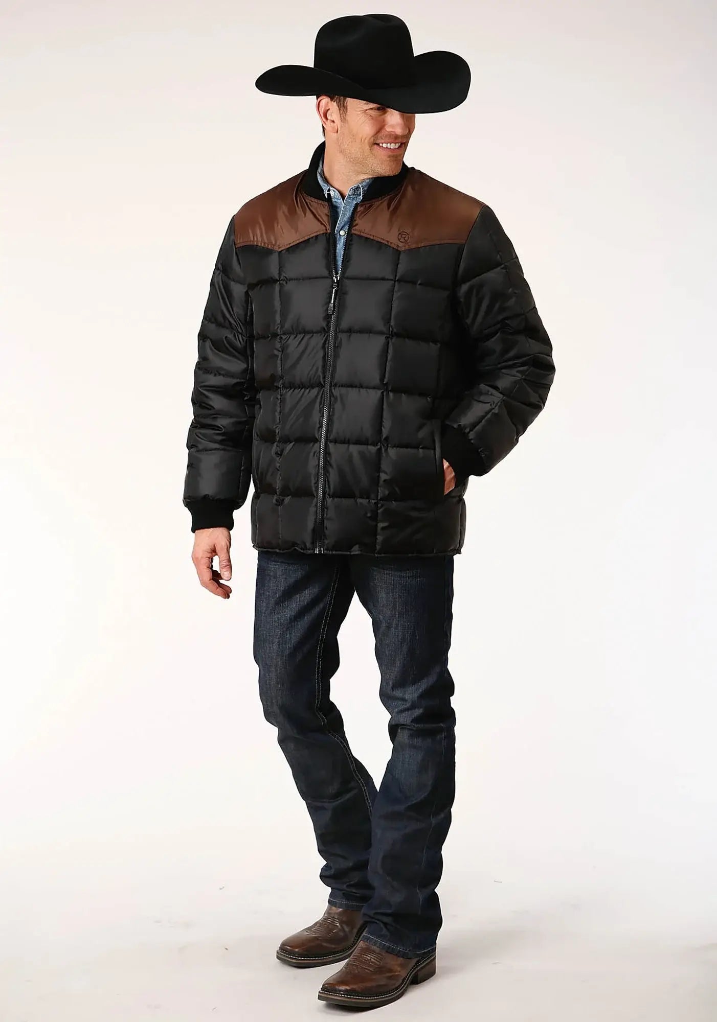 Mens Quilted Polyfilled Jacket - ROPER - Flyclothing LLC