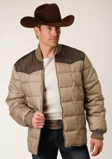 Mens Quilted Polyfilled Jacket - ROPER - Flyclothing LLC