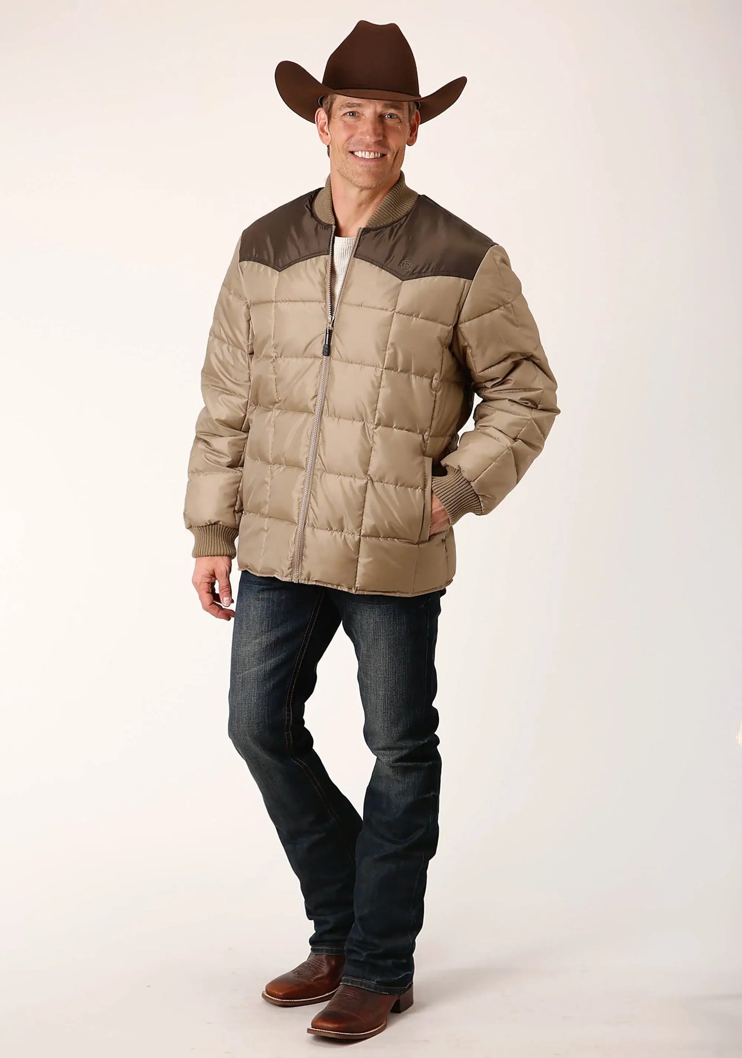 Mens Quilted Polyfilled Jacket - ROPER - Flyclothing LLC