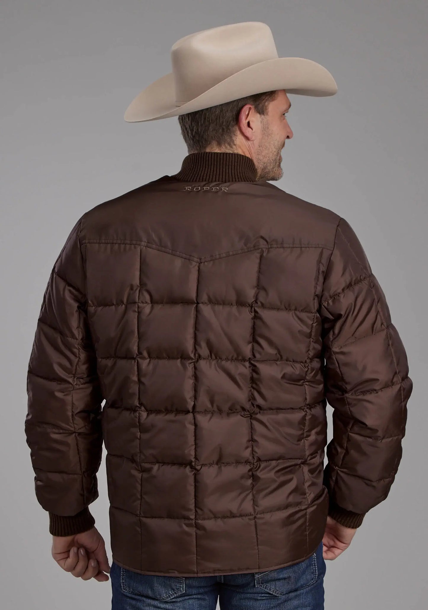 Mens Chocolate Zipper Jacket - ROPER - Flyclothing LLC