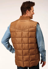 Mens Caramel Men's Vest - ROPER - Flyclothing LLC