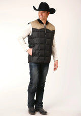 Mens Quilted Polyfilled Vest - ROPER - Flyclothing LLC