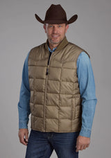Mens Khaki Zipperjacket - ROPER - Flyclothing LLC