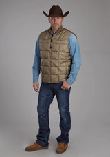 Mens Khaki Zipperjacket - ROPER - Flyclothing LLC