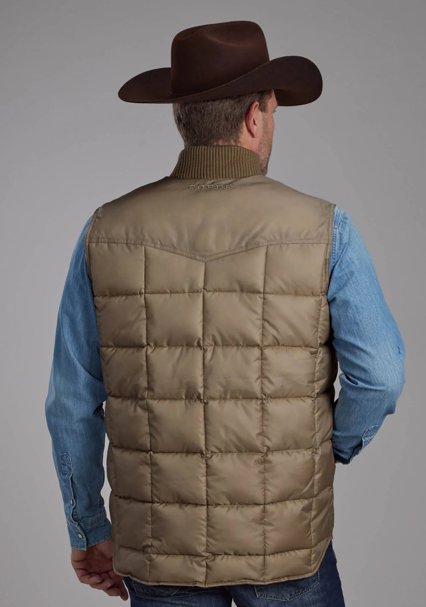 Mens Khaki Zipperjacket - ROPER - Flyclothing LLC