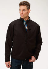 Mens Outerwear Black With Black Fleece - ROPER - Flyclothing LLC