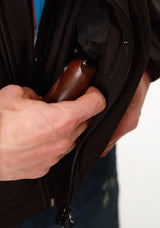 Mens Outerwear Black With Black Fleece - ROPER - Flyclothing LLC