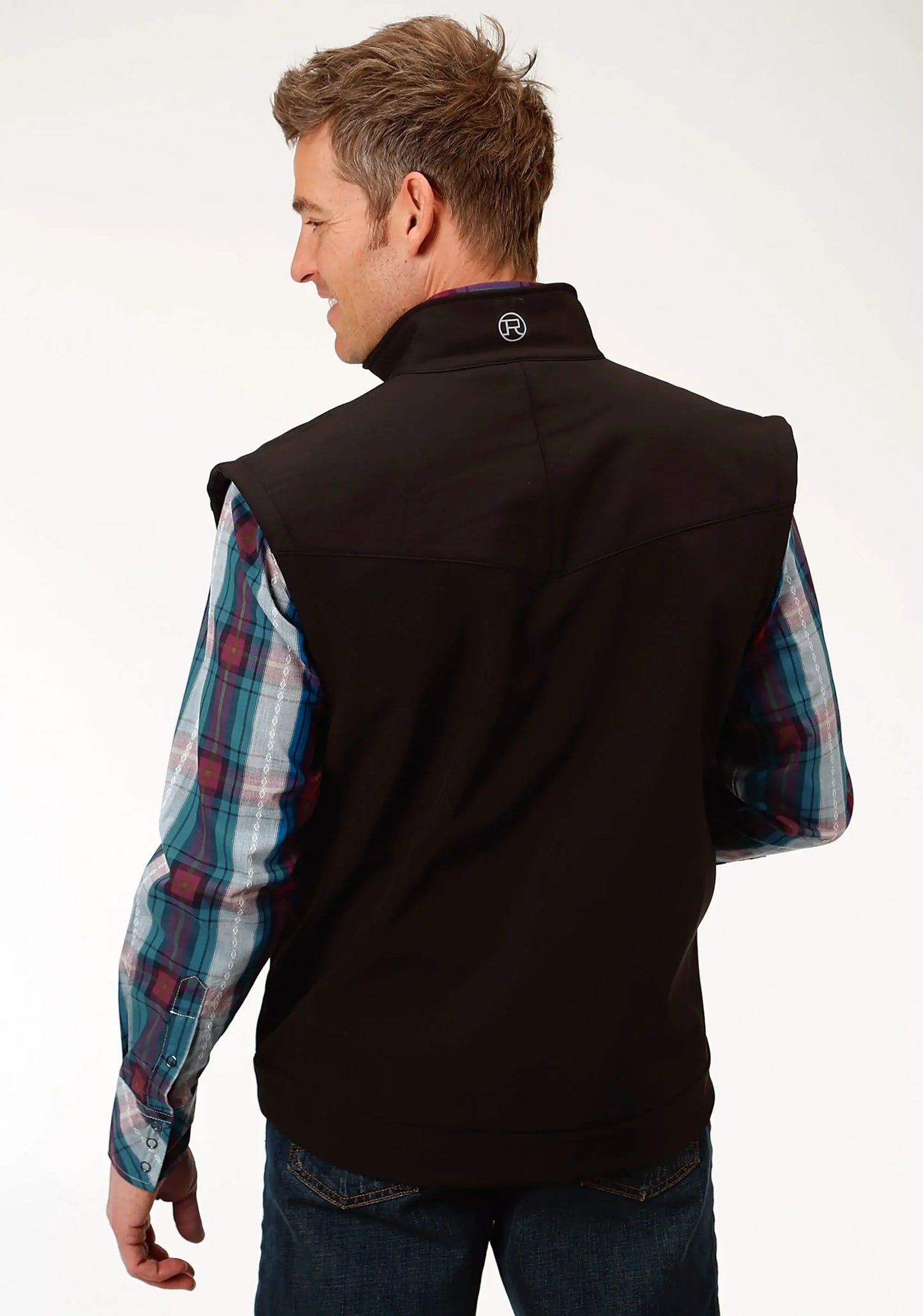 Mens Outerwear Black With Black Fleece - ROPER - Flyclothing LLC