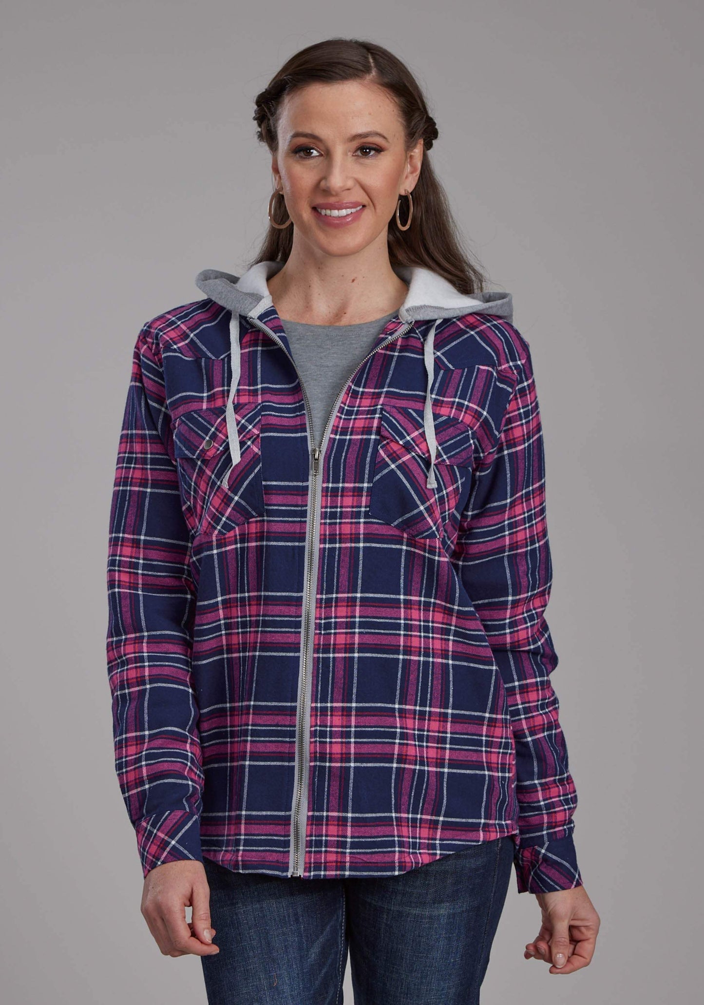 Roper Womens Thermal Lined Flannel Shirt Snap Jacket - Roper - Flyclothing LLC
