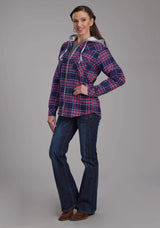 Roper Womens Thermal Lined Flannel Shirt Snap Jacket - Roper - Flyclothing LLC