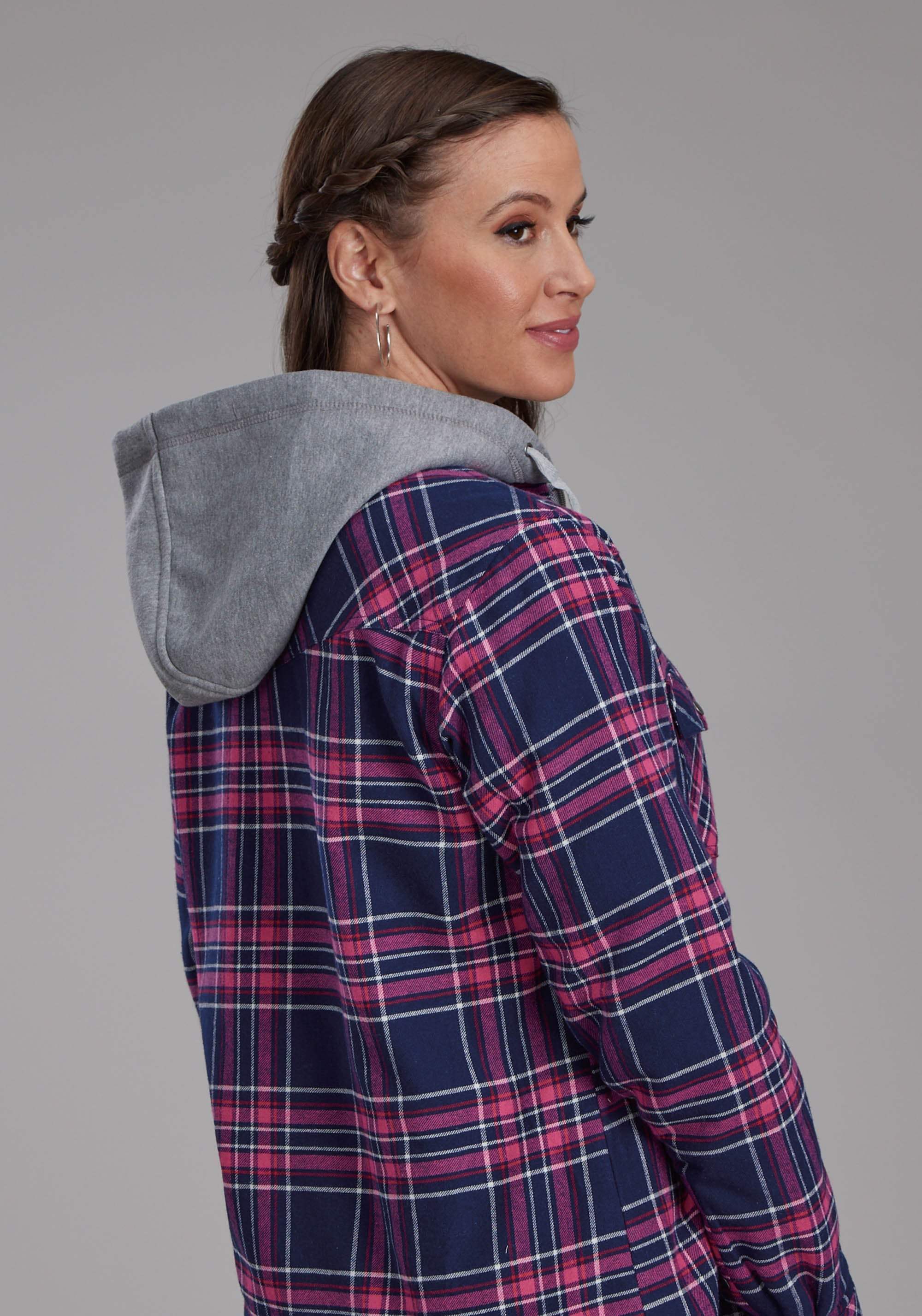 Roper Womens Thermal Lined Flannel Shirt Snap Jacket - Roper - Flyclothing LLC