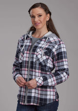 Roper Womens Thermal Lined Flannel Shirt Snap Jacket - Roper - Flyclothing LLC