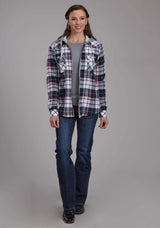 Roper Womens Thermal Lined Flannel Shirt Snap Jacket - Roper - Flyclothing LLC