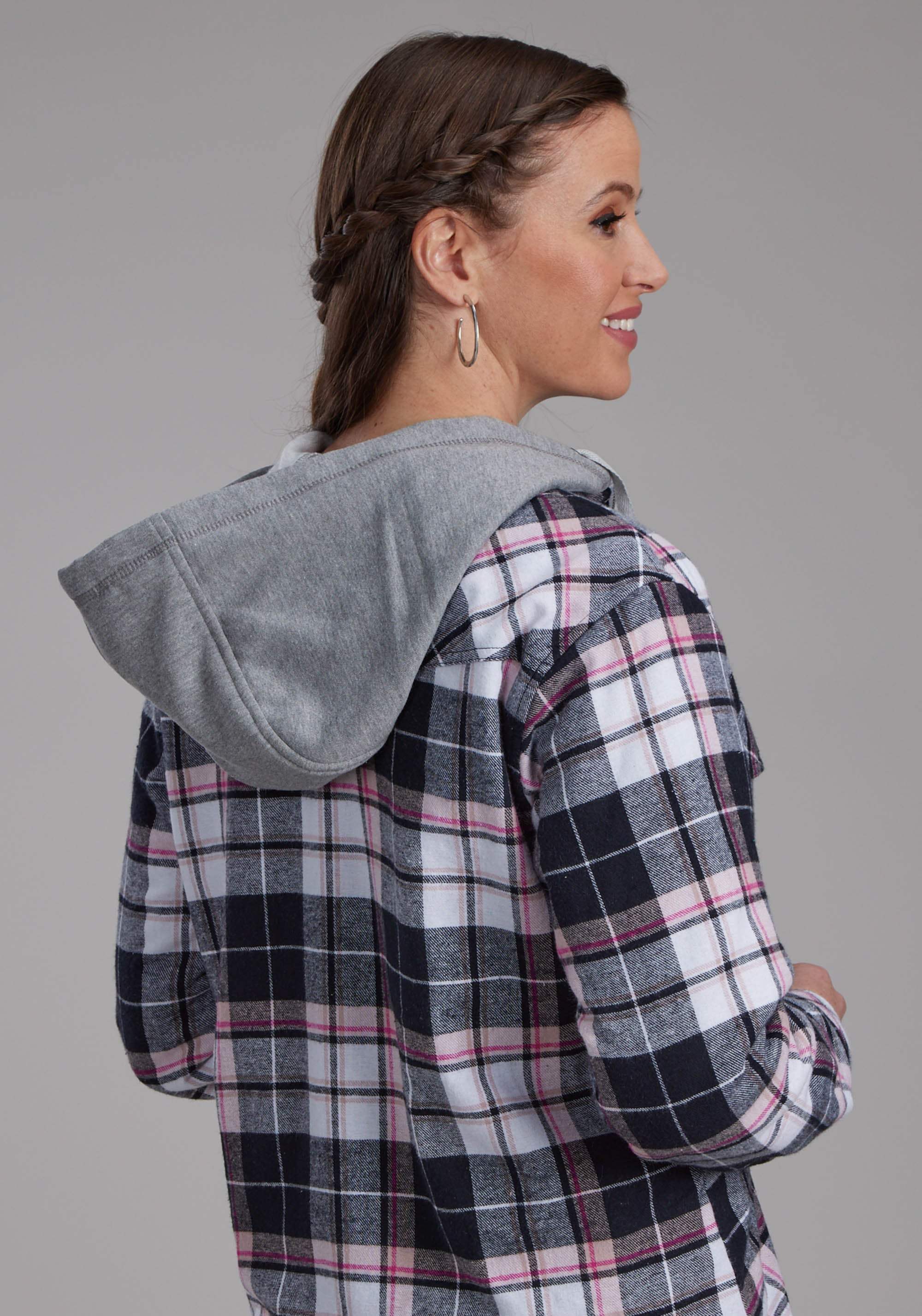 Roper Womens Thermal Lined Flannel Shirt Snap Jacket - Roper - Flyclothing LLC