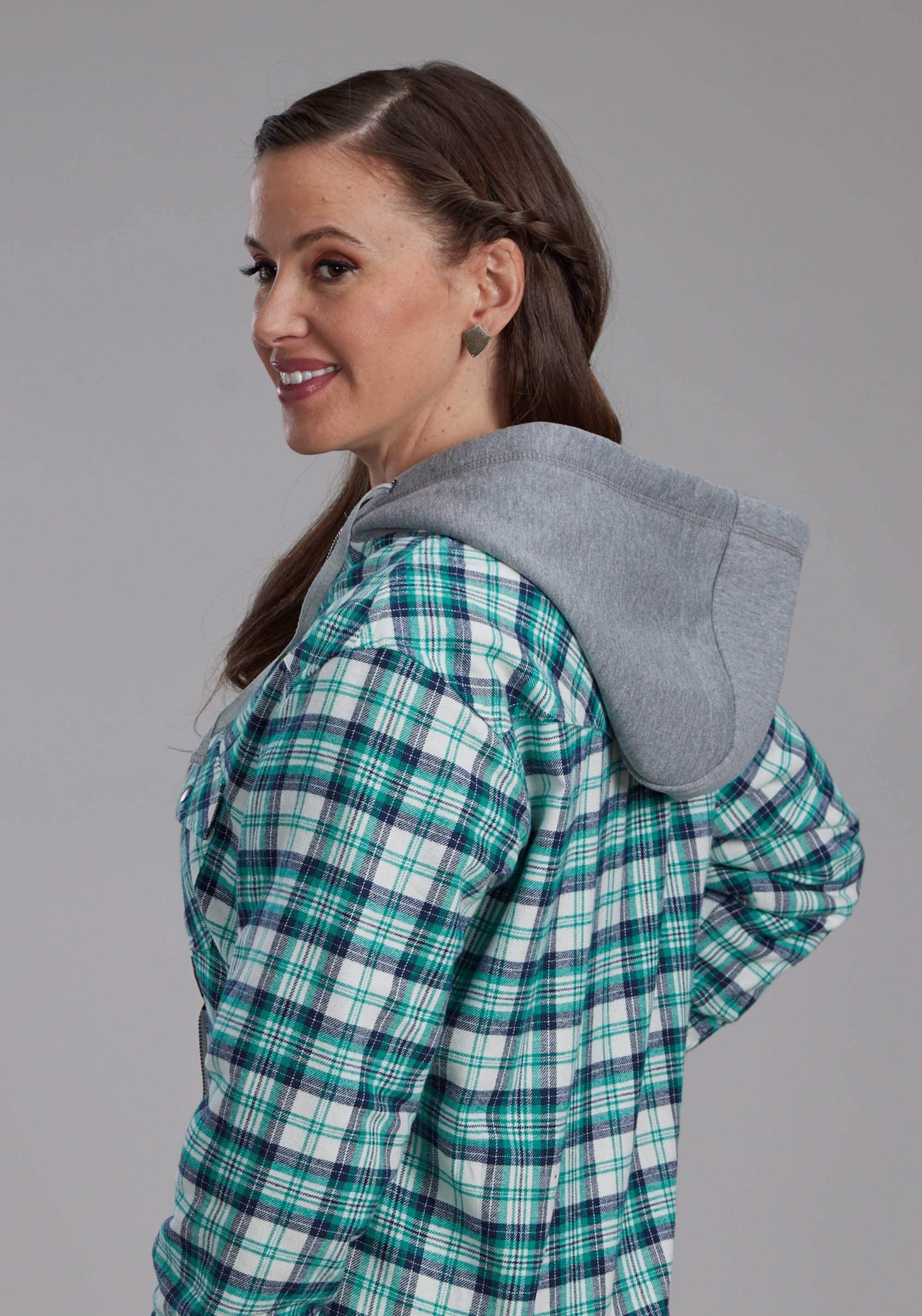 Roper Womens Thermal Lined Flannel Shirt Snap Jacket - Roper - Flyclothing LLC