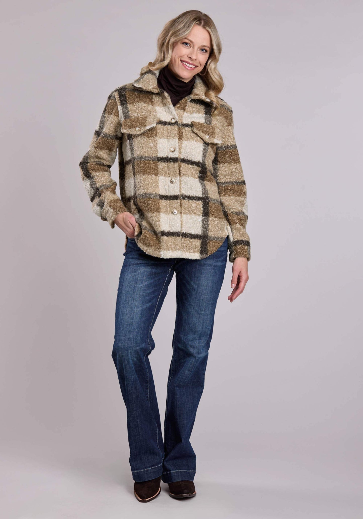 Roper Womens Jacket Button Oversized Shirt Western Jacket - Roper - Flyclothing LLC