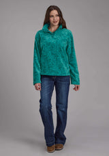 Roper Womens Jade Tropical Print Fleece Snap Jacket - Roper - Flyclothing LLC