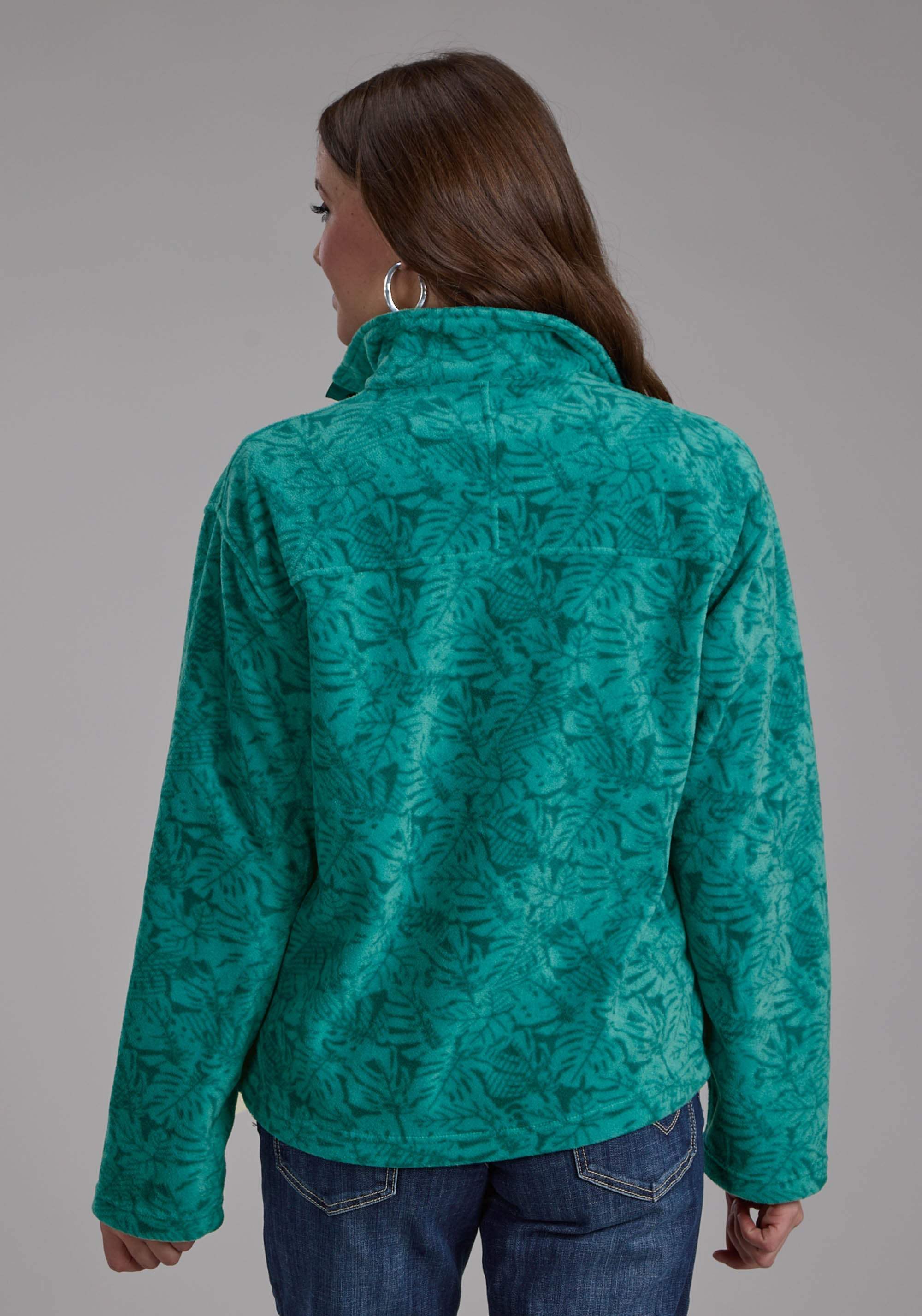 Roper Womens Jade Tropical Print Fleece Snap Jacket - Roper - Flyclothing LLC
