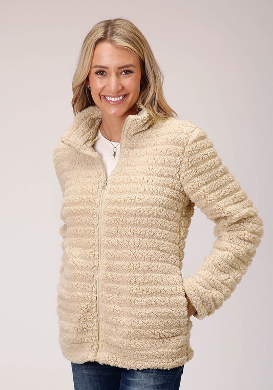 Roper Womens Faux Mink Fleece Jacket Pullover - Roper